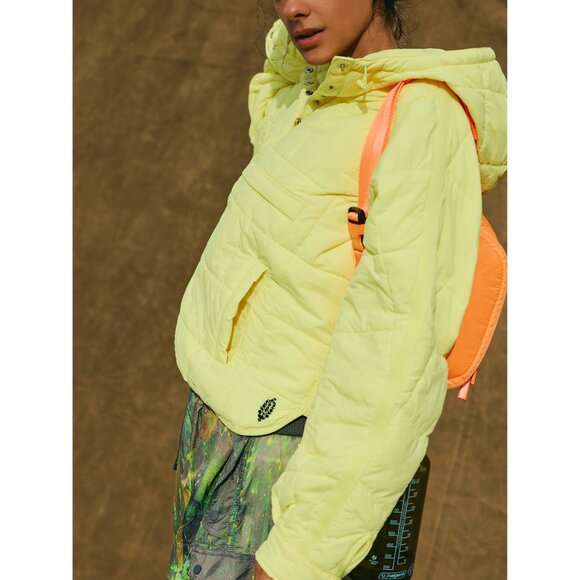 🎉LAST CHANCE🎉 FP MOVEMENT Pippa Packable Pullover Puffer / Sour Citrus - Picture 4 of 6